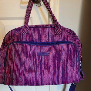 Vera Bradley Luggage Womens Weekender Impressionista Stripe Duffel Bag
